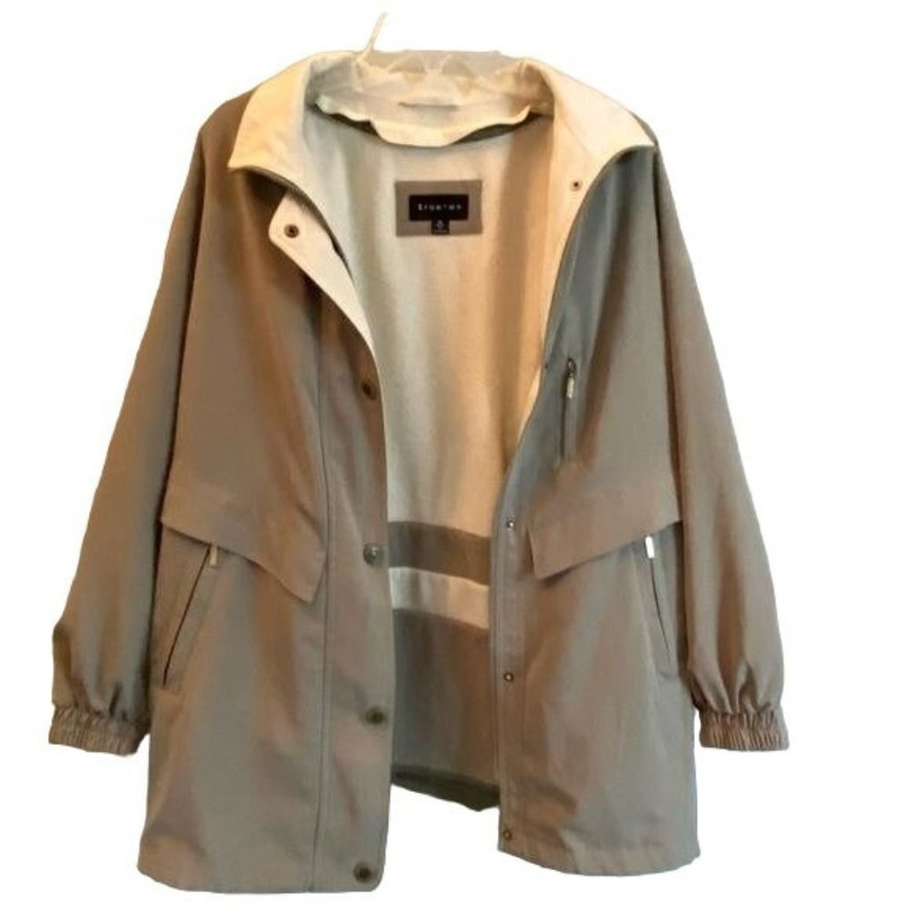 Braetan Green Full Zip Lined Coat Jacket Womens Medium
